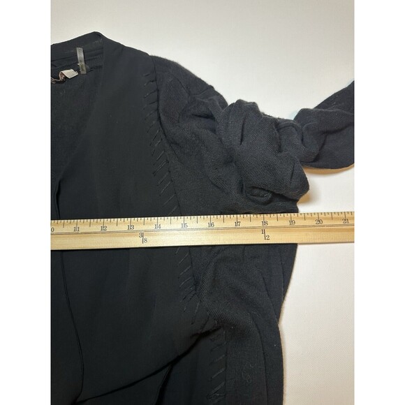 Soft Surroundings Black Open Front Cardigan Cotton Blend Women's MEDIUM - Picture 12 of 12